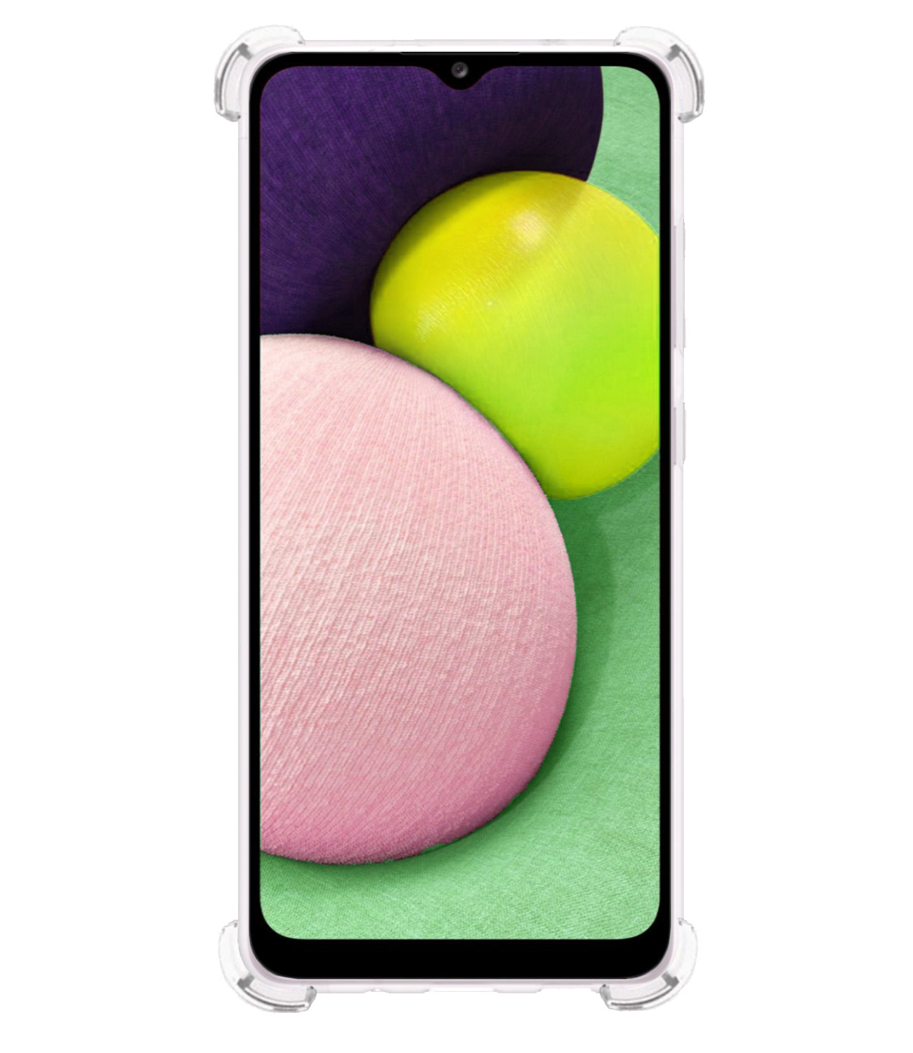 BASEY. Hoes Geschikt voor Samsung A03s Hoesje Shock Proof Case Hoes - Hoesje Geschikt voor Samsung Galaxy A03s Hoes Cover Shockproof - Transparant - 2 Stuks