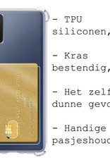 BASEY. Hoes Geschikt voor Samsung A03s Hoesje Shock Proof Case Hoes - Hoesje Geschikt voor Samsung Galaxy A03s Hoes Cover Shockproof - Transparant - 2 Stuks