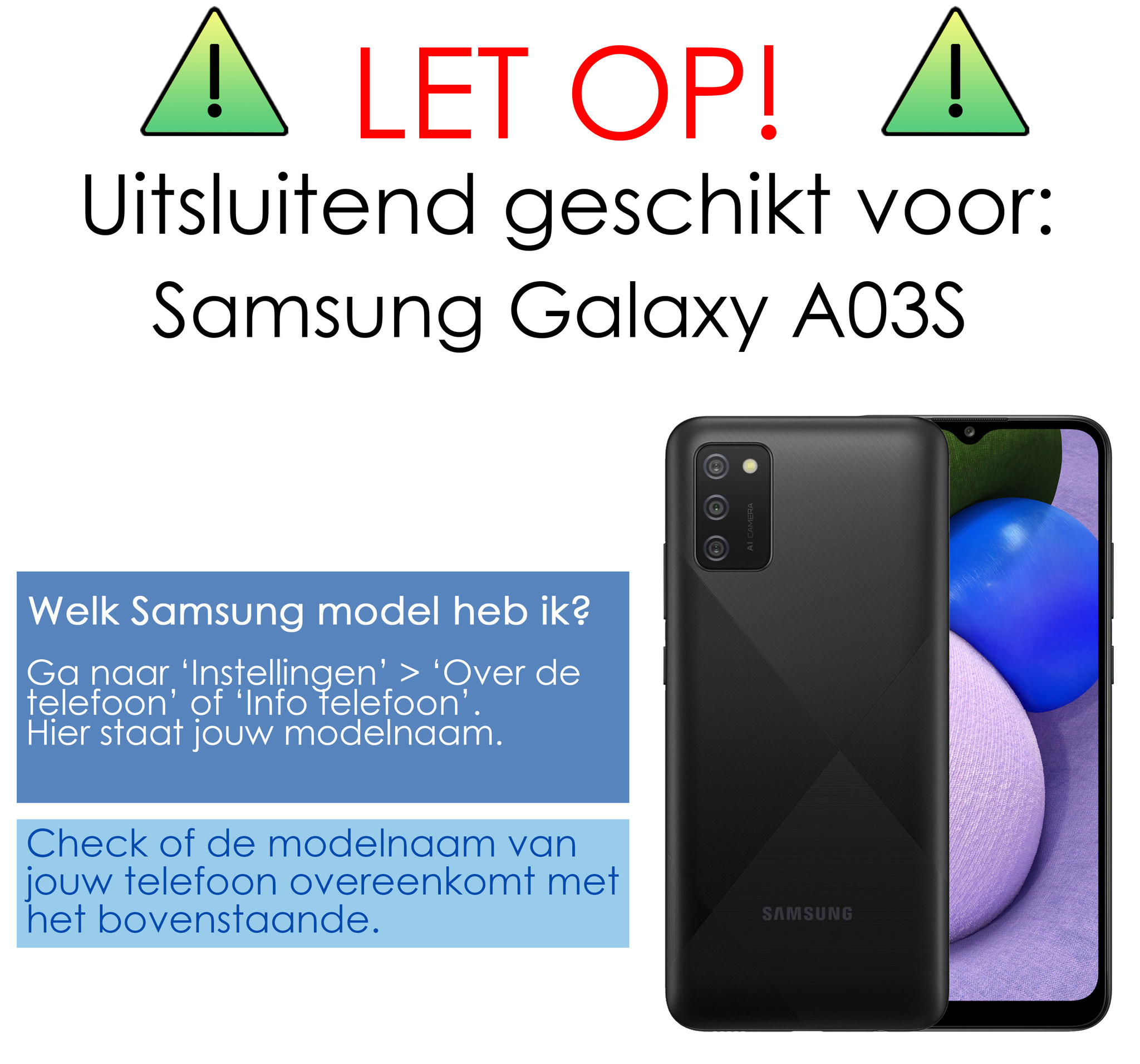 NoXx Hoes Geschikt voor Samsung A03s Hoesje Pasjeshouder Cover Shock Proof Case Siliconen Hoes Met Kaarthouder - Transparant