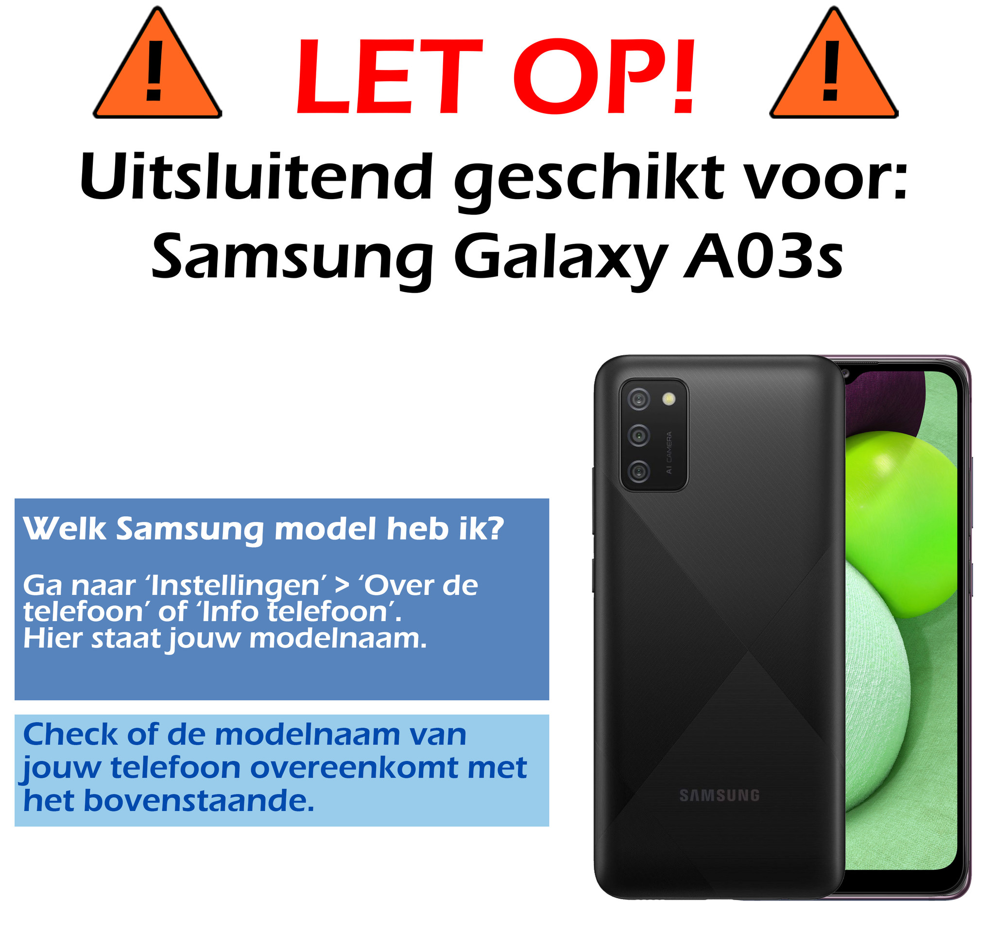 Nomfy Hoesje Geschikt voor Samsung A03s Hoesje Pasjeshouder Shockproof Pas Houder - Hoesje Geschikt voor Samsung Galaxy A03s Hoes Met Kaarthouder - Transparant