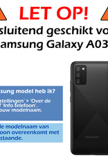 Nomfy Hoesje Geschikt voor Samsung A03s Hoesje Pasjeshouder Shockproof Pas Houder - Hoesje Geschikt voor Samsung Galaxy A03s Hoes Met Kaarthouder - Transparant - 2 PACK