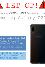 BASEY. Hoes Geschikt voor Samsung A20e Hoesje Shock Proof Case Hoes - Hoesje Geschikt voor Samsung Galaxy A20e Hoes Cover Shockproof - Transparant