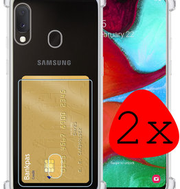 BASEY. BASEY. Samsung Galaxy A20e Hoesje Pashouder - 2 PACK