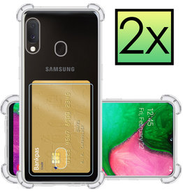 NoXx NoXx Samsung Galaxy A20e Hoesje Pashouder - 2 PACK
