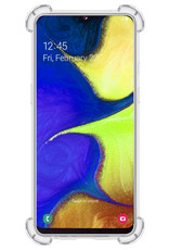 Nomfy Hoesje Geschikt voor Samsung A20e Hoesje Pasjeshouder Shockproof Pas Houder - Hoesje Geschikt voor Samsung Galaxy A20e Hoes Met Kaarthouder - Transparant