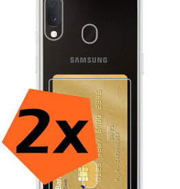 Nomfy Nomfy Samsung Galaxy A20e Hoesje Pashouder - 2 PACK