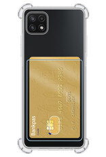 BASEY. Hoes Geschikt voor Samsung A22 5G Hoesje Shock Proof Case Hoes - Hoesje Geschikt voor Samsung Galaxy A22 5G Hoes Cover Shockproof - Transparant