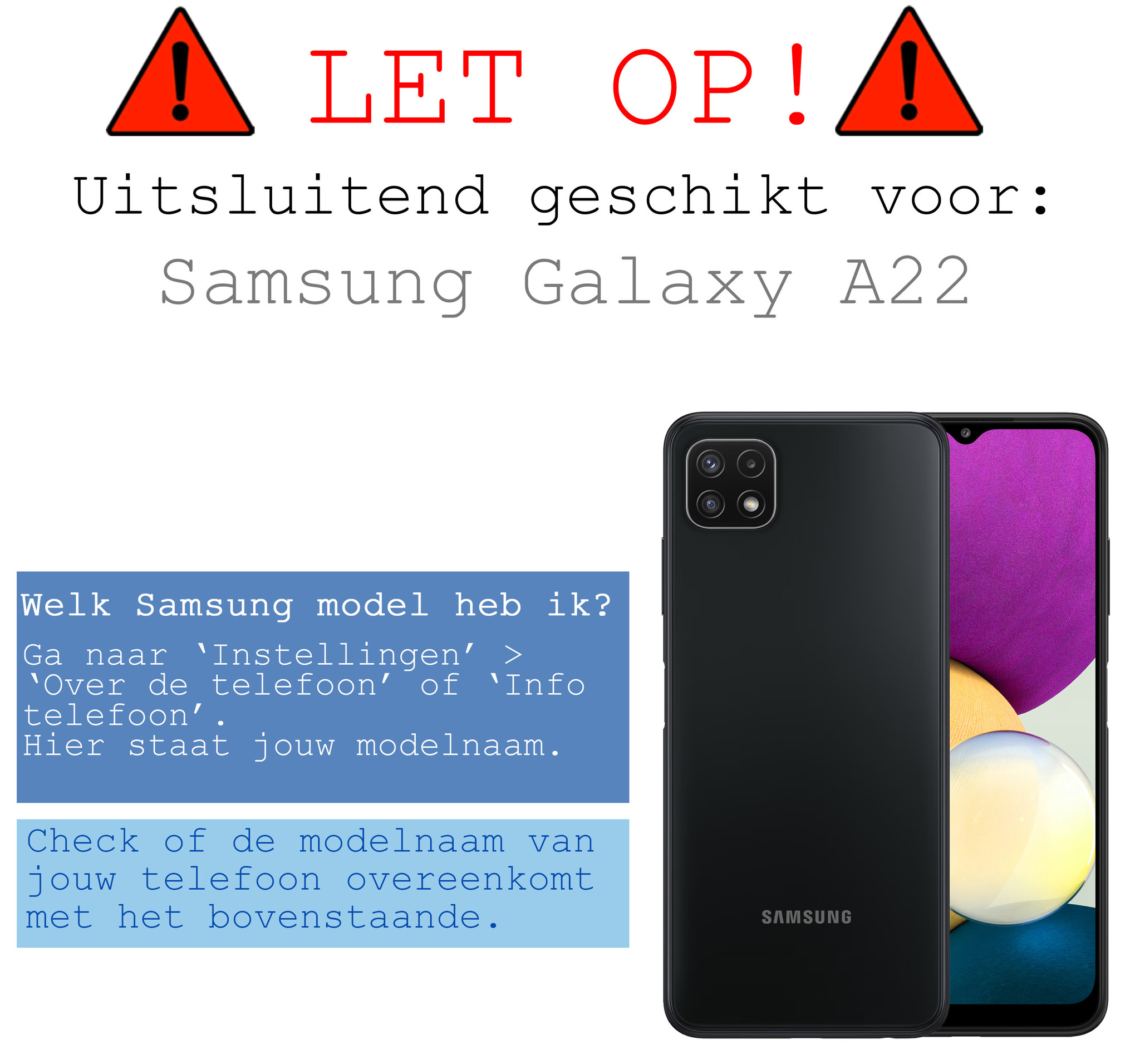 BASEY. Hoes Geschikt voor Samsung A22 5G Hoesje Shock Proof Case Hoes - Hoesje Geschikt voor Samsung Galaxy A22 5G Hoes Cover Shockproof - Transparant