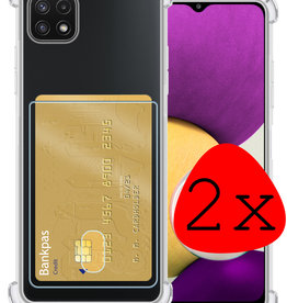 BASEY. BASEY. Samsung Galaxy A22 5G Hoesje Pashouder - 2 PACK