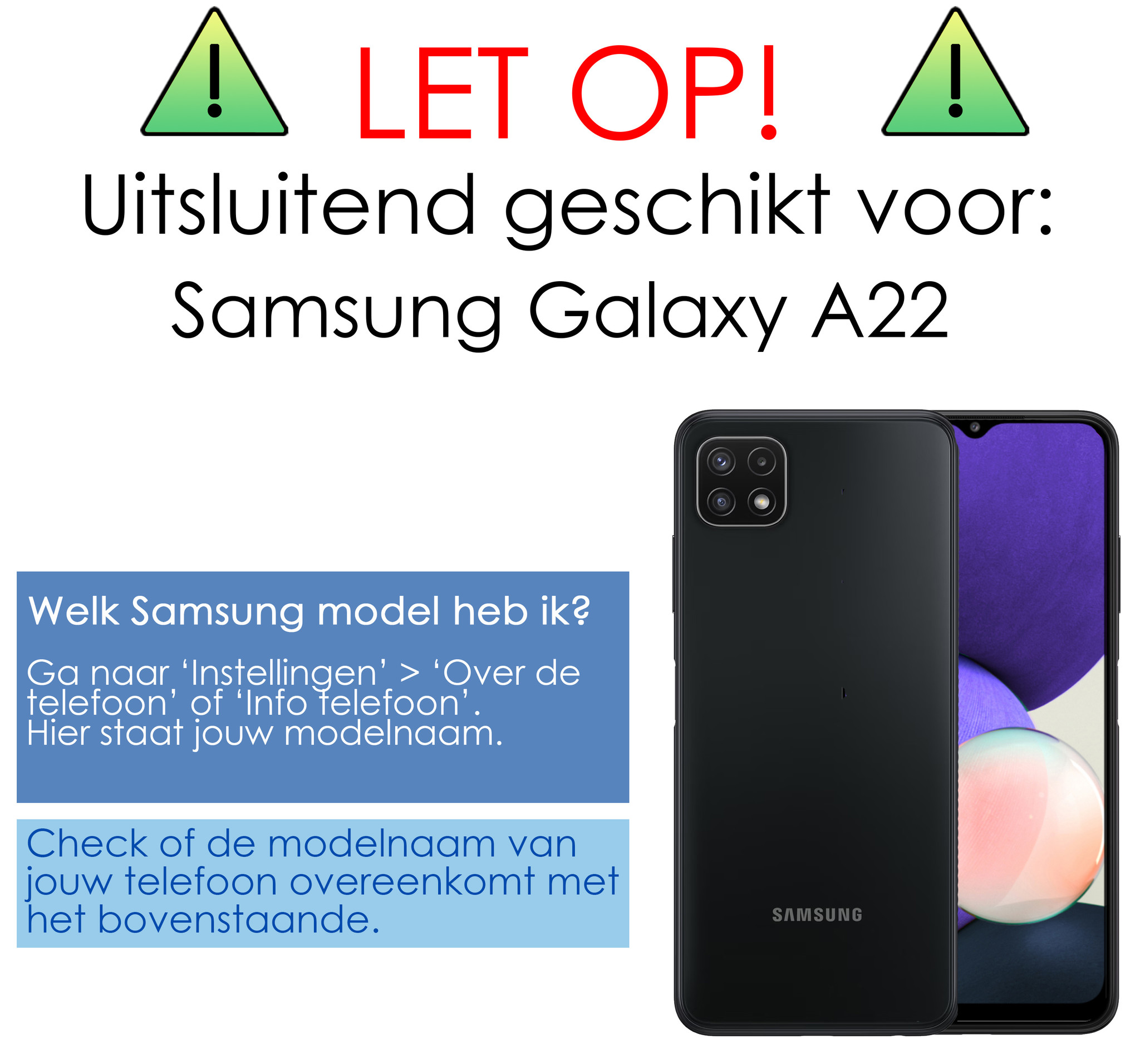 NoXx Hoes Geschikt voor Samsung A22 5G Hoesje Pasjeshouder Cover Shock Proof Case Siliconen Hoes Met Kaarthouder - Transparant
