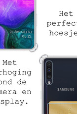 BASEY. Hoes Geschikt voor Samsung A50/A50s Hoesje Shock Proof Case Hoes - Hoesje Geschikt voor Samsung Galaxy A50/A50s Hoes Cover Shockproof - Transparant