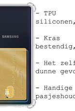 BASEY. Hoes Geschikt voor Samsung A50/A50s Hoesje Shock Proof Case Hoes - Hoesje Geschikt voor Samsung Galaxy A50/A50s Hoes Cover Shockproof - Transparant