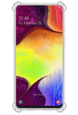 Nomfy Hoesje Geschikt voor Samsung A50/A50s Hoesje Pasjeshouder Shockproof Pas Houder - Hoesje Geschikt voor Samsung Galaxy A50/A50s Hoes Met Kaarthouder - Transparant
