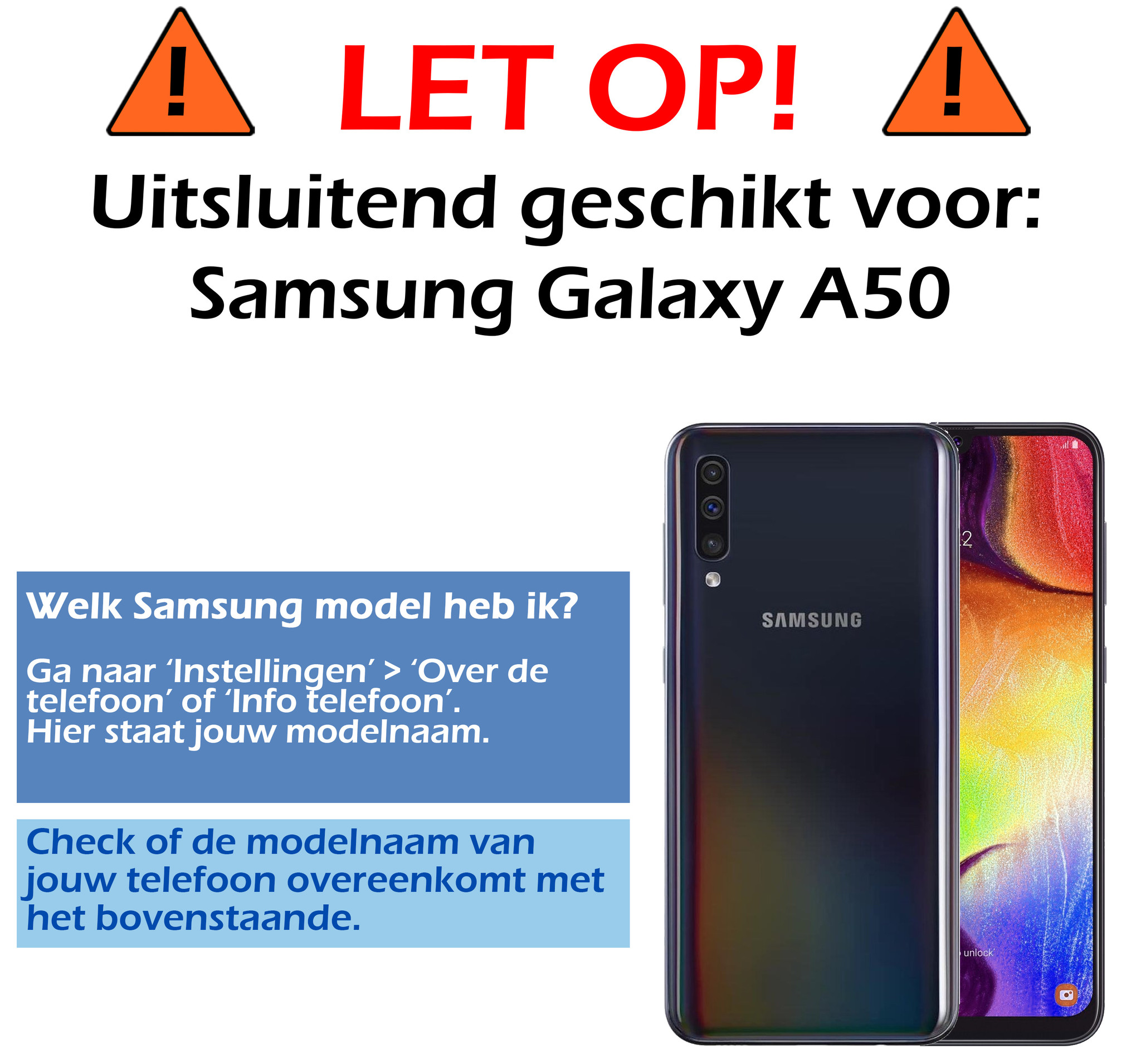 Nomfy Hoesje Geschikt voor Samsung A50/A50s Hoesje Pasjeshouder Shockproof Pas Houder - Hoesje Geschikt voor Samsung Galaxy A50/A50s Hoes Met Kaarthouder - Transparant