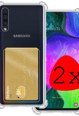 BASEY. Hoes Geschikt voor Samsung A70/A70s Hoesje Shock Proof Case Hoes - Hoesje Geschikt voor Samsung Galaxy A70/A70s Hoes Cover Shockproof - Transparant - 2 Stuks