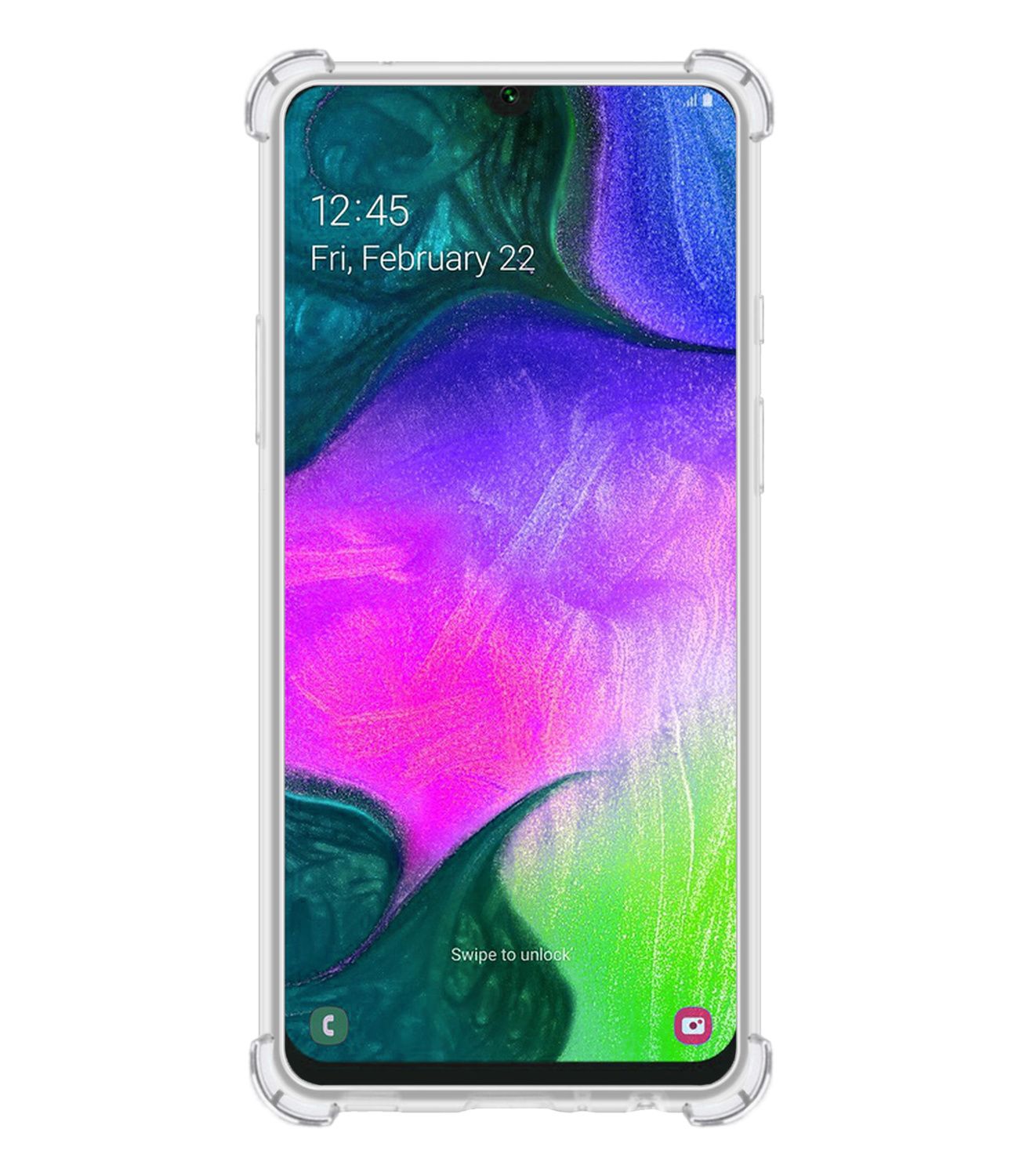 BASEY. Hoes Geschikt voor Samsung A70/A70s Hoesje Shock Proof Case Hoes - Hoesje Geschikt voor Samsung Galaxy A70/A70s Hoes Cover Shockproof - Transparant - 2 Stuks