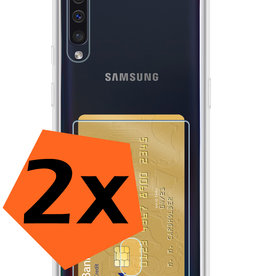 Nomfy Samsung Galaxy A70 Hoesje Pashouder - 2 PACK