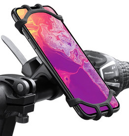 BASEY. BASEY. Telefoonhouder Fiets Siliconen Universeel - Zwart