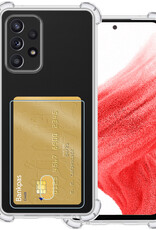 BASEY. Hoes Geschikt voor Samsung A53 Hoesje Shock Proof Case Hoes - Hoesje Geschikt voor Samsung Galaxy A53 Hoes Cover Shockproof - Transparant