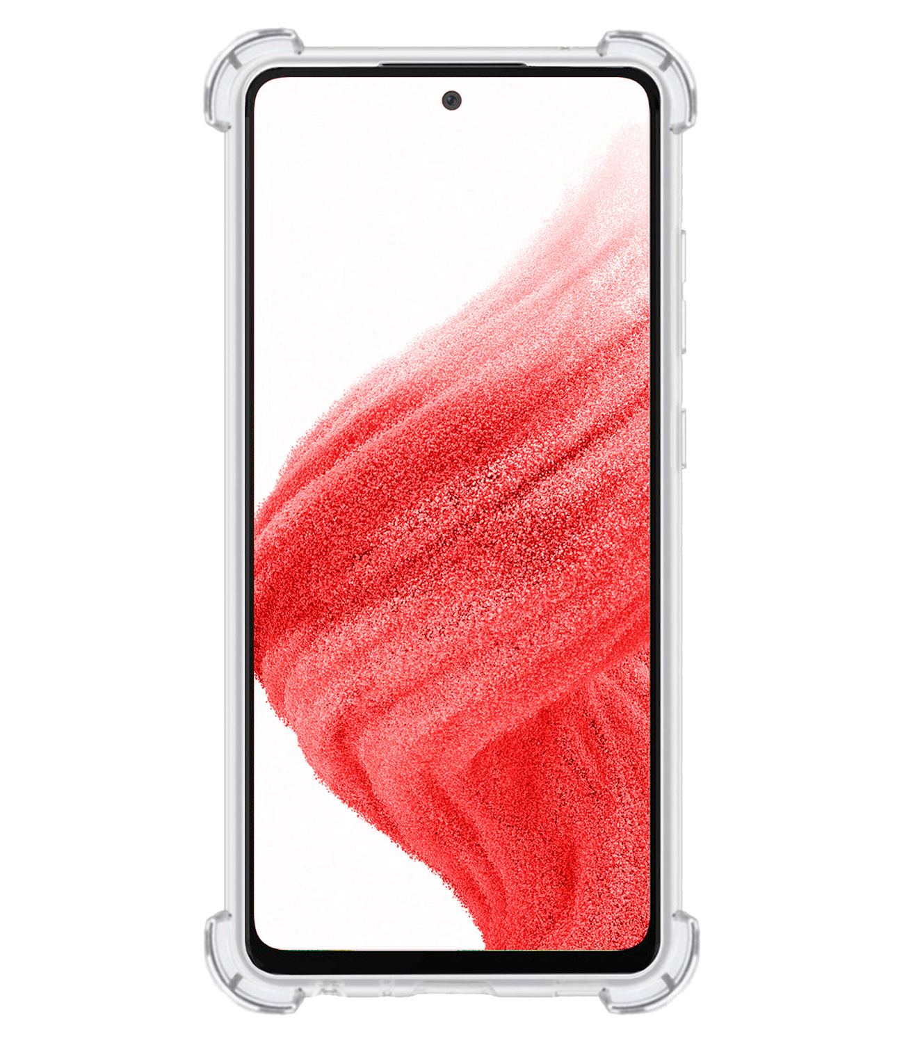 BASEY. Hoes Geschikt voor Samsung A53 Hoesje Shock Proof Case Hoes - Hoesje Geschikt voor Samsung Galaxy A53 Hoes Cover Shockproof - Transparant