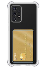 BASEY. Hoes Geschikt voor Samsung A53 Hoesje Shock Proof Case Hoes - Hoesje Geschikt voor Samsung Galaxy A53 Hoes Cover Shockproof - Transparant