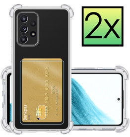 NoXx NoXx Samsung Galaxy A53 Hoesje Pashouder - 2 PACK