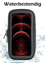Nomfy Universele Telefoonhouder Fiets Waterdicht - Telefoon Houder Fiets Accessoires 360 Graden - Scooter Telefoonhouder - Small
