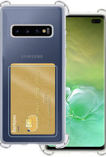 BASEY. Hoes Geschikt voor Samsung S10 Hoesje Shock Proof Case Hoes - Hoesje Geschikt voor Samsung Galaxy S10 Hoes Cover Shockproof - Transparant