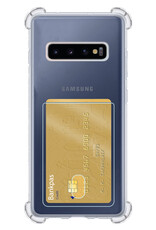 BASEY. Hoes Geschikt voor Samsung S10 Hoesje Shock Proof Case Hoes - Hoesje Geschikt voor Samsung Galaxy S10 Hoes Cover Shockproof - Transparant