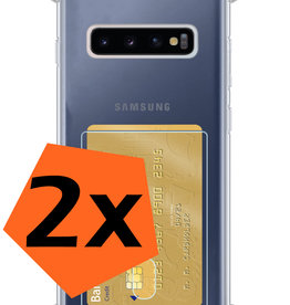 Nomfy Samsung Galaxy S10 Hoesje Pashouder - 2 PACK
