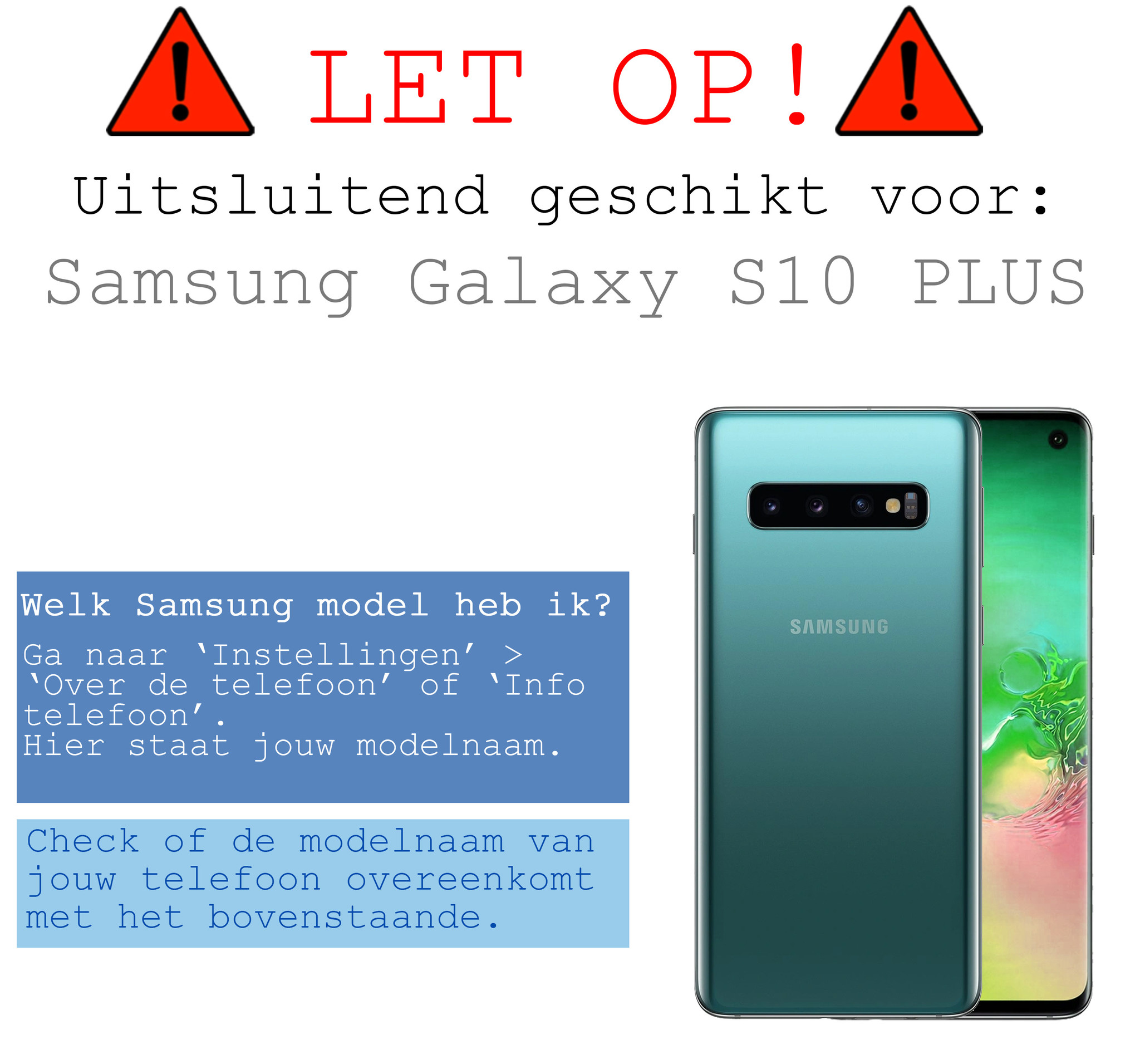 BASEY. Hoes Geschikt voor Samsung S10 Plus Hoesje Shock Proof Case Hoes - Hoesje Geschikt voor Samsung Galaxy S10 Plus Hoes Cover Shockproof - Transparant