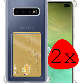 BASEY. BASEY. Samsung Galaxy S10+ Hoesje Pashouder - 2 PACK