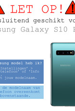 BASEY. Hoes Geschikt voor Samsung S10 Plus Hoesje Shock Proof Case Hoes - Hoesje Geschikt voor Samsung Galaxy S10 Plus Hoes Cover Shockproof - Transparant - 2 Stuks