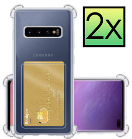 NoXx NoXx Samsung Galaxy S10+ Hoesje Pashouder - 2 PACK