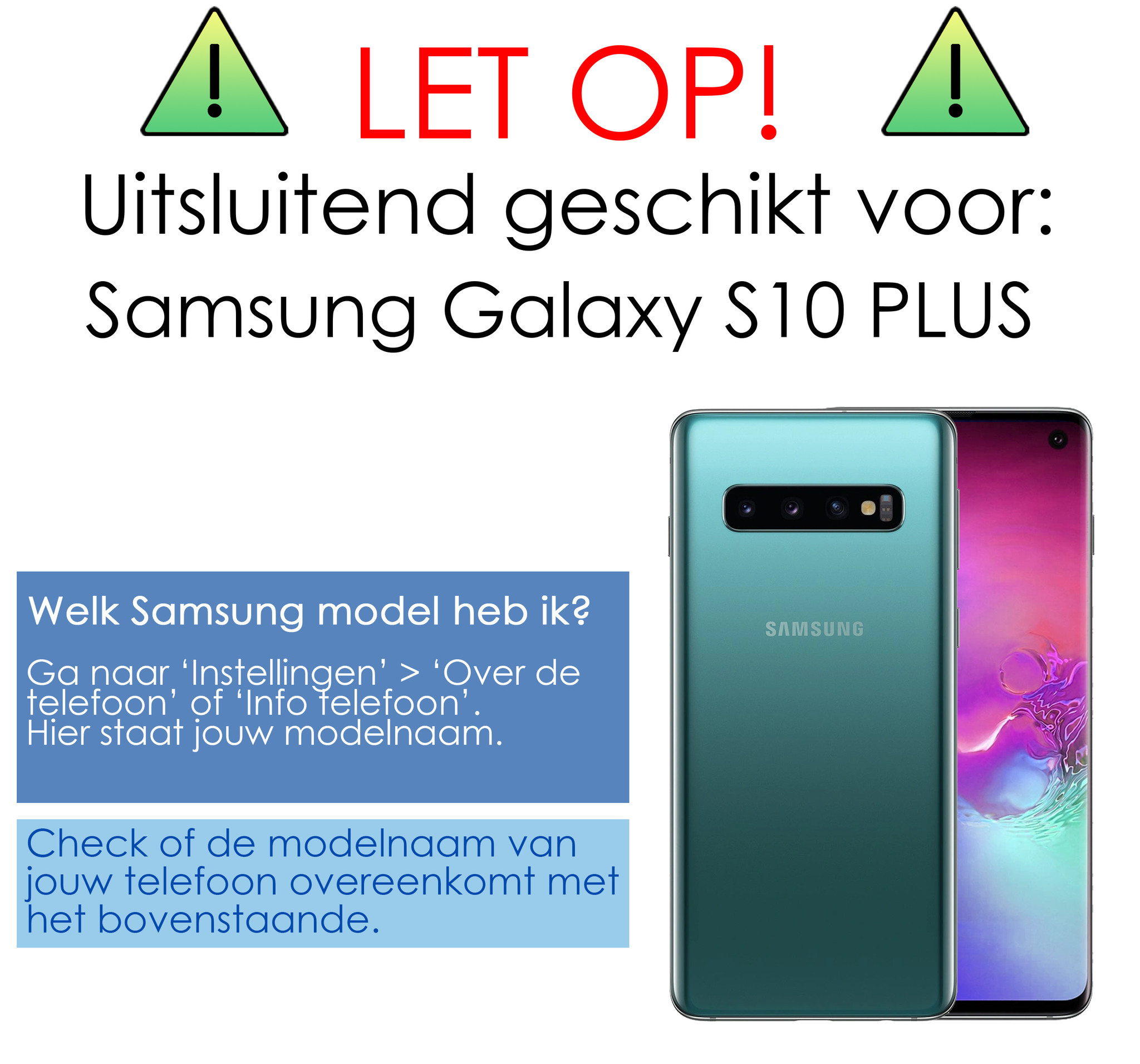 NoXx Hoes Geschikt voor Samsung S10 Plus Hoesje Pasjeshouder Cover Shock Proof Case Siliconen Hoes Met Kaarthouder - Transparant - 2x