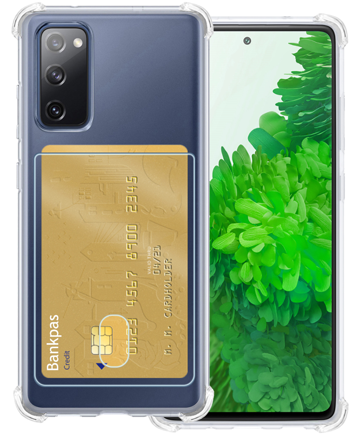 BASEY. Hoes Geschikt voor Samsung S20 FE Hoesje Shock Proof Case Hoes - Hoesje Geschikt voor Samsung Galaxy S20 FE Hoes Cover Shockproof - Transparant