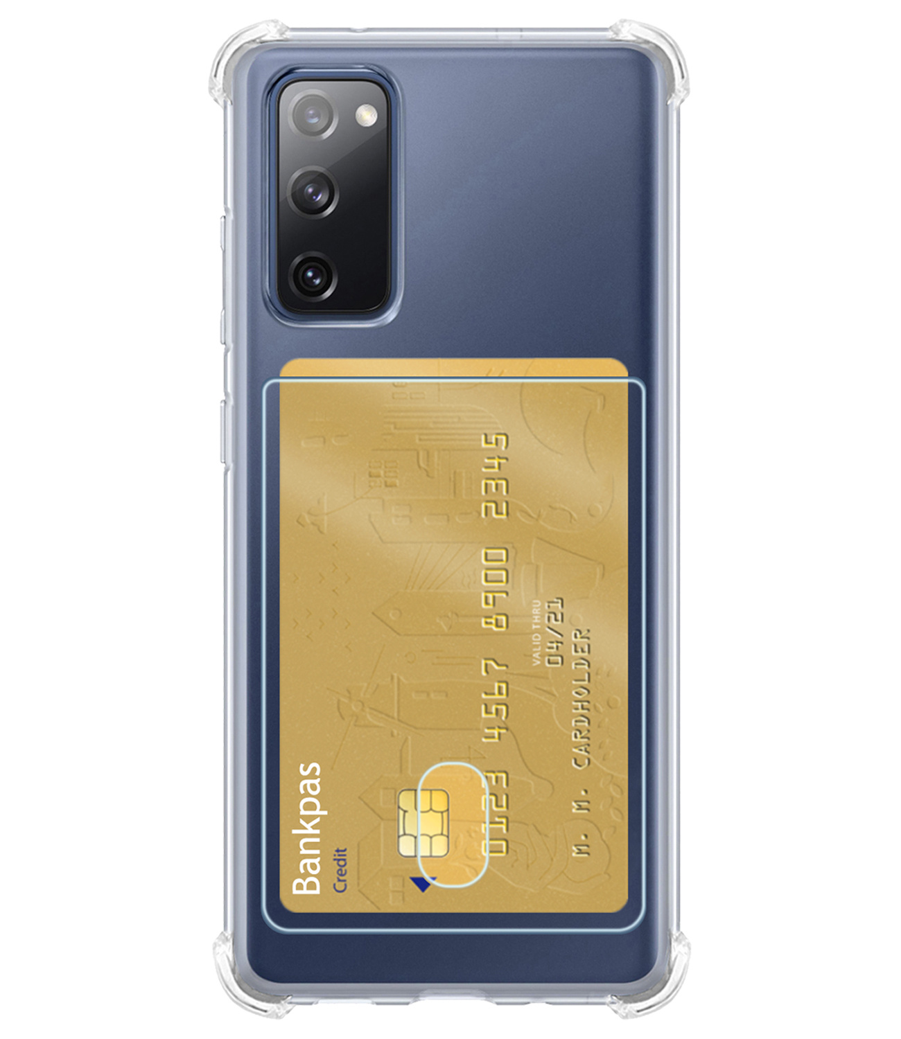 BASEY. Hoes Geschikt voor Samsung S20 FE Hoesje Shock Proof Case Hoes - Hoesje Geschikt voor Samsung Galaxy S20 FE Hoes Cover Shockproof - Transparant