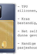 BASEY. Hoes Geschikt voor Samsung S20 FE Hoesje Shock Proof Case Hoes - Hoesje Geschikt voor Samsung Galaxy S20 FE Hoes Cover Shockproof - Transparant