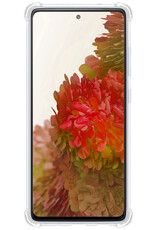 Nomfy Hoesje Geschikt voor Samsung S20 FE Hoesje Pasjeshouder Shockproof Pas Houder - Hoesje Geschikt voor Samsung Galaxy S20 FE Hoes Met Kaarthouder - Transparant - 2 PACK