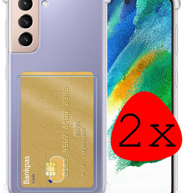 BASEY. BASEY. Samsung Galaxy S21FE Hoesje Pashouder - 2 PACK