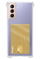 BASEY. Hoes Geschikt voor Samsung S21 FE Hoesje Shock Proof Case Hoes - Hoesje Geschikt voor Samsung Galaxy S21 FE Hoes Cover Shockproof - Transparant - 2 Stuks