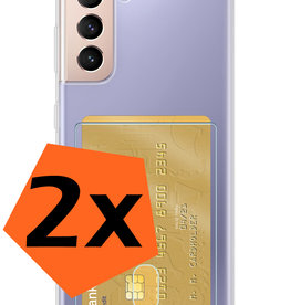Nomfy Nomfy Samsung Galaxy S21FE Hoesje Pashouder - 2 PACK