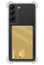 BASEY. Hoes Geschikt voor Samsung S22 Hoesje Shock Proof Case Hoes - Hoesje Geschikt voor Samsung Galaxy S22 Hoes Cover Shockproof - Transparant