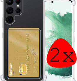 BASEY. BASEY. Samsung Galaxy S22 Ultra Hoesje Pashouder - 2 PACK