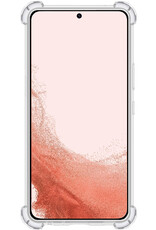 Nomfy Samsung Galaxy S22 Ultra Hoesje Shock Proof Pashouder - Samsung Galaxy S22 Ultra Hoes Case Shock Pasjeshouder - Transparant