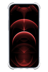 Nomfy Hoesje Geschikt voor iPhone 13 Hoesje Pasjeshouder Shockproof Pas Houder - Hoesje Geschikt voor iPhone 13 Hoes Met Kaarthouder - Transparant - 2 PACK