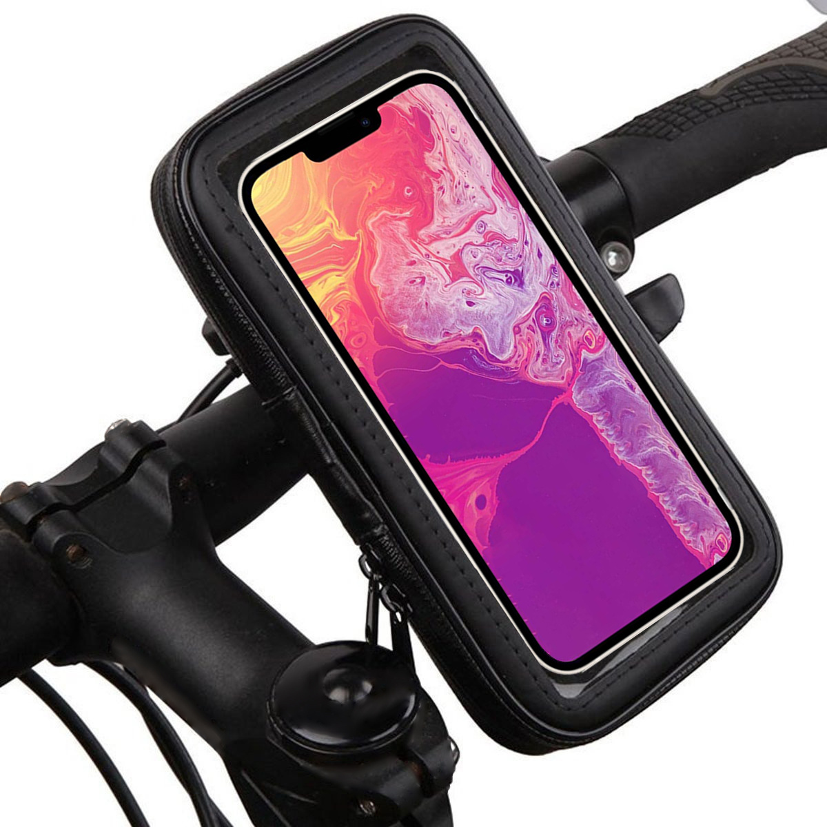 BASEY. Universele Telefoonhouder Fiets Scooter En Kinderwagen - Fiets Telefoonhouder Waterdicht - 360 Graden Draaibaar - Large