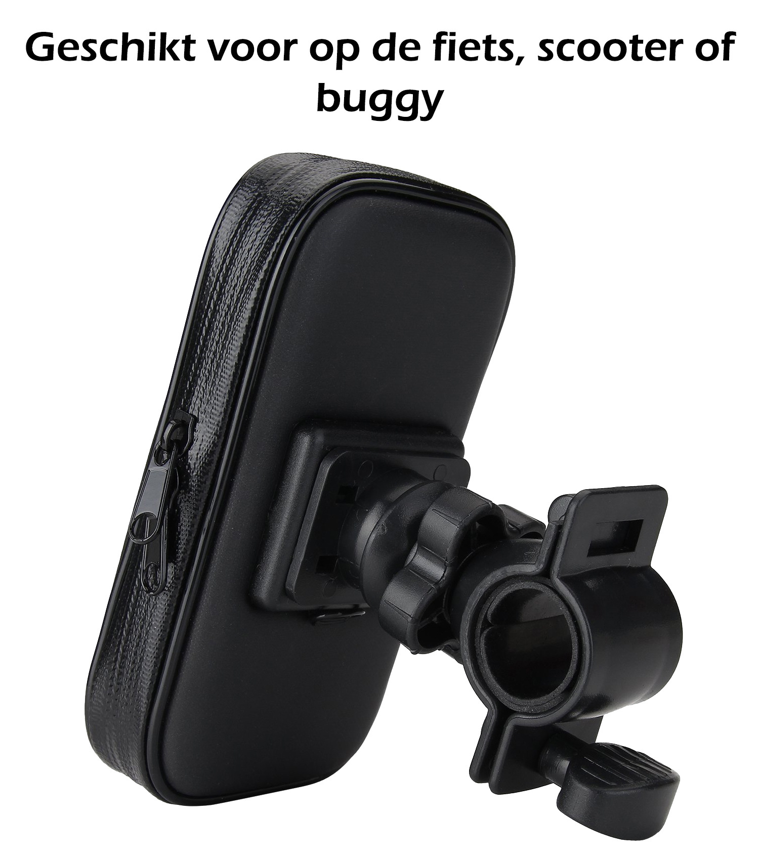 Nomfy Universele Telefoonhouder Fiets Waterdicht - Telefoon Houder Fiets Accessoires 360 Graden - Scooter Telefoonhouder - XL