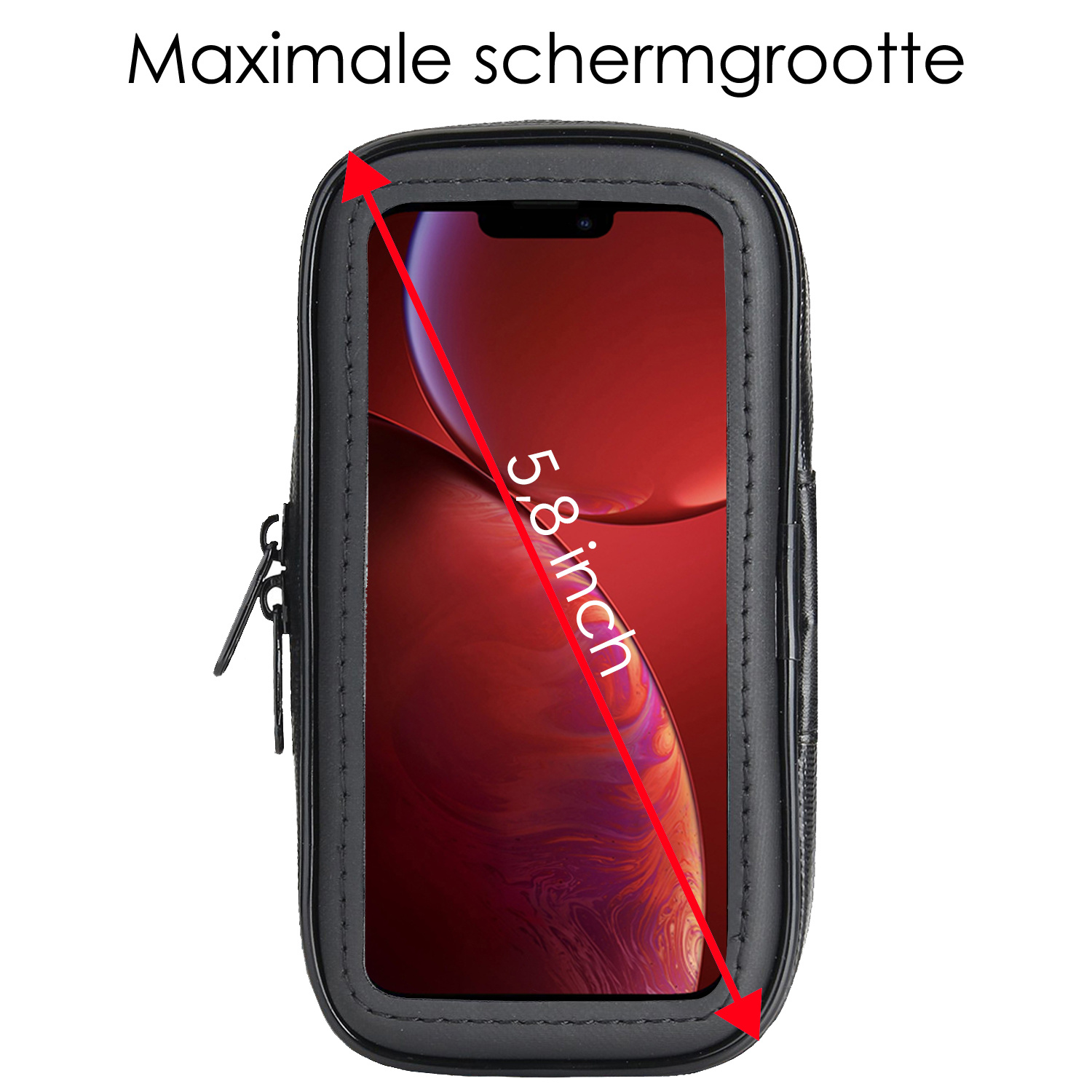 NoXx Telefoonhouder Fiets Universeel Waterdicht - Fiets Telefoonhouder Scooter Waterdicht - Mountainbike Telefoon Houder - Large