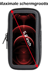 Nomfy Universele Telefoonhouder Fiets Waterdicht - Telefoon Houder Fiets Accessoires 360 Graden - Scooter Telefoonhouder - Large